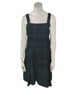 Copper Key Square Neck Plaid Lined Dress Juniors Size XL New Casual - £20.61 GBP