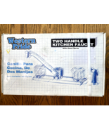 NOS WESTERN PRIDE TWO HANDLE KITCHEN FAUCET WITH HAND SPRAY BRASS BODY C... - €25,56 EUR