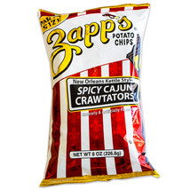 Zapp's New Orleans Kettle Style Cajun Crawtator Potato Chips 8 oz Party Size Bag - $31.63+