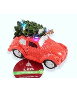 Christmas Beetle Car With LED Lights and Tree Decoration NEW - $20.22 CAD