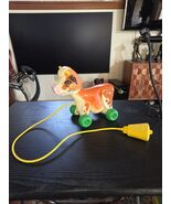 USED VINTAGE 1972 FISHER PRICE MOLLY MOO COW PULL ALONG TOY # 132 - $21.15 CAD