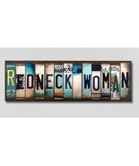 Redneck Woman License Plate Tag Strips Novelty Wood Signs WS-463 - $74.64 CAD