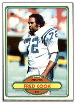 1980 Topps Fred Cook Baltimore Colts Football Card VFBMA - £6.00 GBP