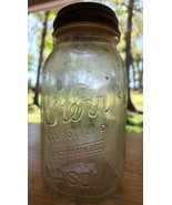 Vintage 1930&#39;s Kerr &quot;Self Sealing&quot; 1 Qt Mason Jar with Lid - $39.21 CAD