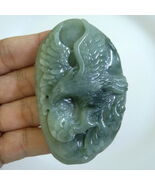 CERT 475.15ct JADEITE Jade Pendant (Majestic Eagle Catching A Fish Carving) - $705.60 CAD