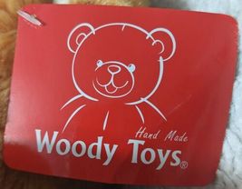 Woody Toys 76229S 10 Inch Burnt Orange Bear With A Paw Print Bow image 6