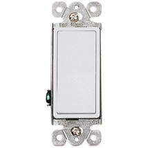 3 Way Decora Rocker Switch with Grounding 15A 120/277V White - $2.93