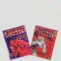 2 Champion Sports Magazines tin1068 DOLLHOUSE Miniature - $2.77