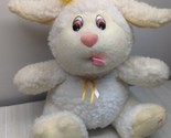Fordlet sheep lamb plush Tickle my toes cream white yellow bow vintage 1990 - $34.64