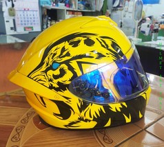PANTHER Custom Airbrushed Painted Full Face Motorcycle Helmet - £258.71 GBP
