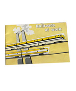 Vintage Railroad Brochure Railroads At Work 1960 8.5x5.5” - $11.45