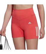 Adidas Womens Training Shorts Tights HT3479 Semi Turbo Pink Size XS XSmall - £31.47 GBP