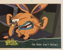 Aaahh Real Monsters Trading Card 1995  #33 Two Heads Aren’t Better - £1.54 GBP