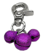 Lobster Claw Bell Charm Purple Dog Collar Charms Dogs Puppies Safety Bling - £9.92 GBP