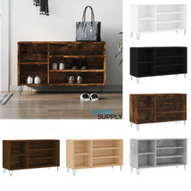 Modern Wooden Open Hallway Shoe Storage Cabinet Unit Organiser Rack Shel... - £52.59 GBP+