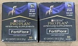 (2) Purina Pro Plan Veterinary Supplements FortiFlora Dog Probiotic 30 C... - $29.69