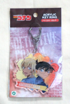 New Japan Detective Conan Case Closed Amuro &amp; Conan Acrylic Key Chain Ring - £5.41 GBP