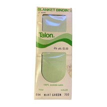 Vintage 1972 Talon Blanket Binding NEW Mint Green - £4.46 GBP