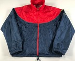 Vintage ASICS Tiger Windbreaker Jacket Mens L Red Blue Gore-Tex Full Zip - $24.87