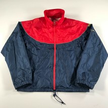 Vintage ASICS Tiger Windbreaker Jacket Mens L Red Blue Gore-Tex Full Zip - $24.87