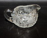 Antique Vintage AMERICAN BRILLIANT Cut Glass CREAMER ONLY Floral Buffalo... - $18.78