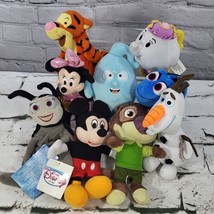 Disney Characters Plush Lot Of 9 Stuffed Animals Tigger Mrs Potts Olaf D... - $39.59