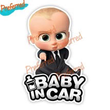 High quality decal kid children boy on board baby in car cartoon funny die cut stickers thumb200