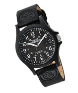 Timex Men&#39;s TW4B08100 Expedition Acadia Black Leather/Nylon Strap Watch - $2,583.85 MXN