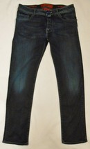 JACOB COHEN Men&#39;s Jeans 622 Button Fly Blue Handmade in Italy 33 tag/W 3... - $149.00