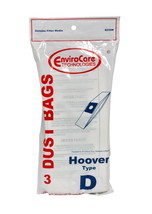 Envirocare Vacuum Bags Designed To Fit Hoover Type D Vacuums 823SW - $3.95