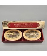 Avon 1876 Winterscapes Decorative Soap Set Original Box Currier &amp; Ives H... - $14.99