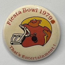 1979 Fiesta Bowl Pittsburgh Panthers Arizona Wildcats Football Pinback B... - $9.95