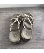 Teva Sandals Wm 8 Brown Mush Olowahu Flip Flop Thong Beach Surf - $12.64