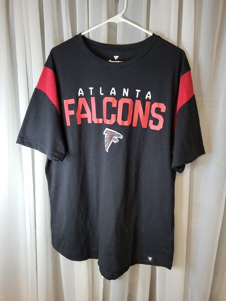 Primary image for Atlanta Falcons Mens BLACK Crew Neck T-Shirt Size XL EUC