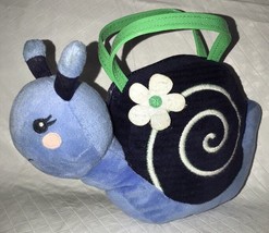 GYMBOREE Cutie Blue Green Snail Purse Plush pocketbook 9” Girls’ Bag - $14.99