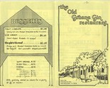 The Old Gruen Gin Restaurant Menu Hunter Rd New Braunfels Texas 1986 - £14.28 GBP