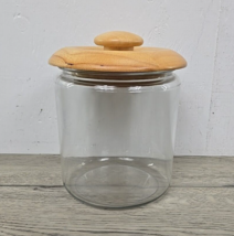 Vintage 1991 M Kamenstein Beechwood 1 Gallon Cookie Jar - Missing Seal - £23.04 GBP