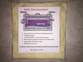 Septic Tank Starter 12 Months Supply Save Money On Pump Outs Enzyme Instead - $17.55