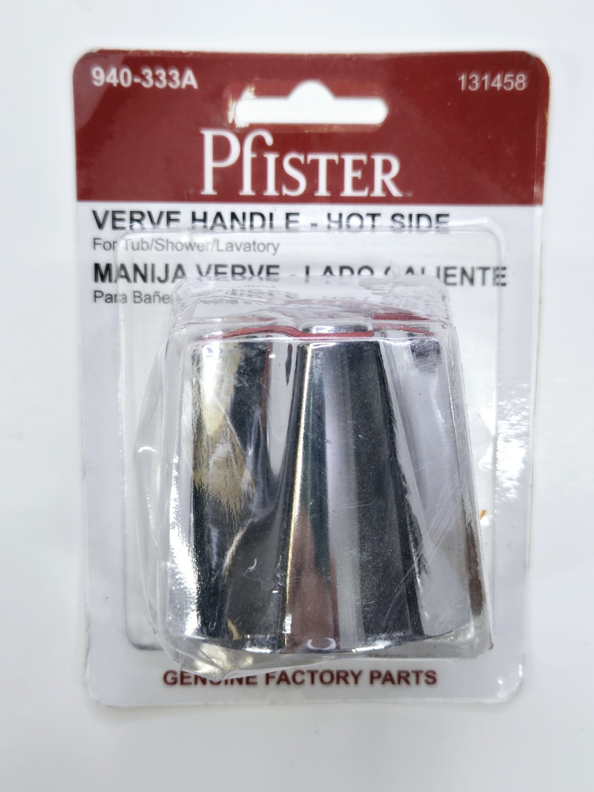 Pfister 940-333A Verve Large Handle, Hot - Polished Chrome - $10.90
