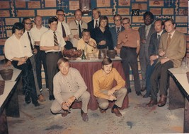 Vintage Color Photo - Group of Men, Period Clothes, Social Club 1970s 1960s - £7.47 GBP