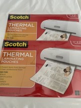 Lot of 2 Scotch 3M Thermal Laminating Pouches 11.4&quot; x 17.4&quot; 25 per pack New - £33.71 GBP