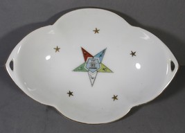 VINTAGE Lefton Eastern Star Dish-Bowl 6.5&quot; x 4.5&quot; #2514 Hand Painted. - £5.80 GBP