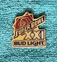 Super Bowl Xxi - Nfl - Bud Light Beer - Sponsor Pin - Nfl Football - Rare!!! - £4.70 GBP