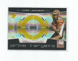 Chad Johnson (Bengals) 2008 Donruss Elite Prime Targets Gold Insert #180/800 - £4.60 GBP