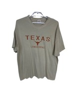 Hanes Heavy Weight Texas Mens Shirt Size 2XL Tan Texas Longhorns Short S... - £14.85 GBP