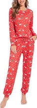 MOYEE Women&#39;s Tops and Lounge Pants Soft Sleeping PJ&#39;s Set with Pockets ... - $18.40