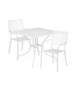Flash Furniture 35.5 in. Square White Indoor-Outdoor Steel Patio Table S... - €416,73 EUR
