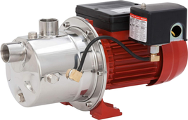 115/230 Volt, 3/4 HP, 12.8 GPM Stainless Steel Shallow Well Jet Pump, Red, 97080 - £316.77 GBP