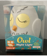 Owl Night Light Plays &quot;Brahms Lullaby&quot; Color Changing Light. New. - £7.23 GBP