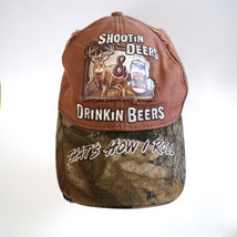 Buck Wear Shootin Deers Drinkin Beers That&#39;s How I Roll Camo Tree Hat Ad... - $14.80